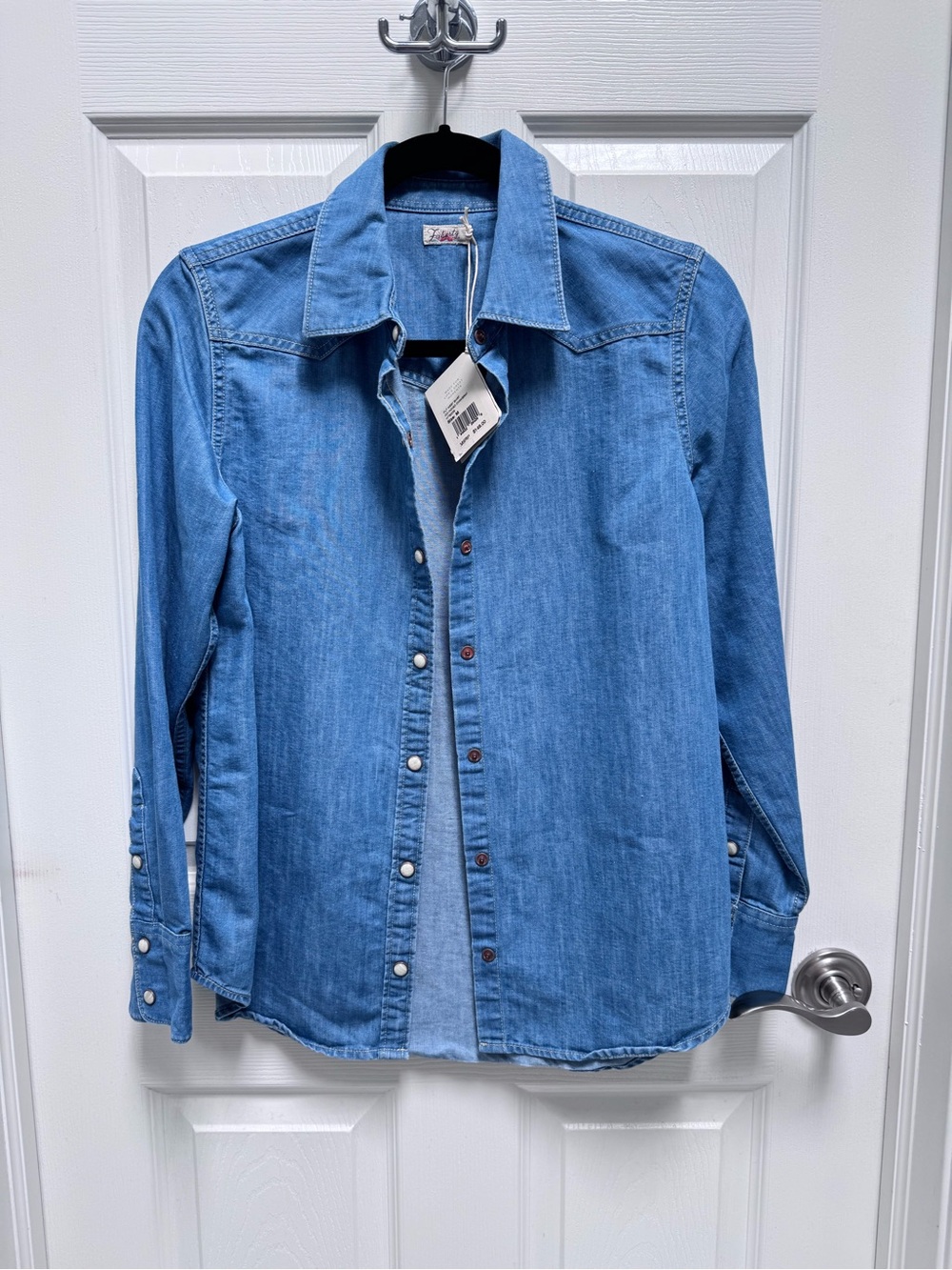 Women’s Faherty Denim Shirt - Blue M